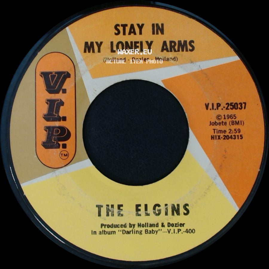 The Elgins - Heaven Must Have Sent You / Stay In My Lonely Arms side B
