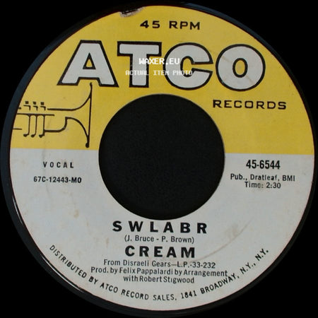 Cream - Sunshine Of Your Love / Swlabr side B