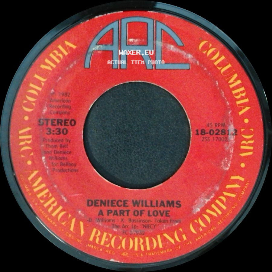 Deniece Williams - A Part Of Love / It's Gonna Take A Miracle side A
