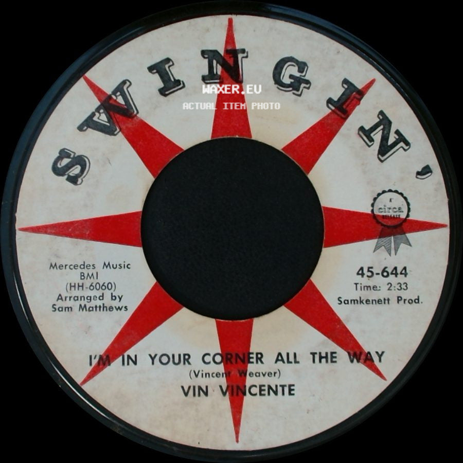 Vin Vincente - I'm In Your Corner All The Way / Little Cutie side A