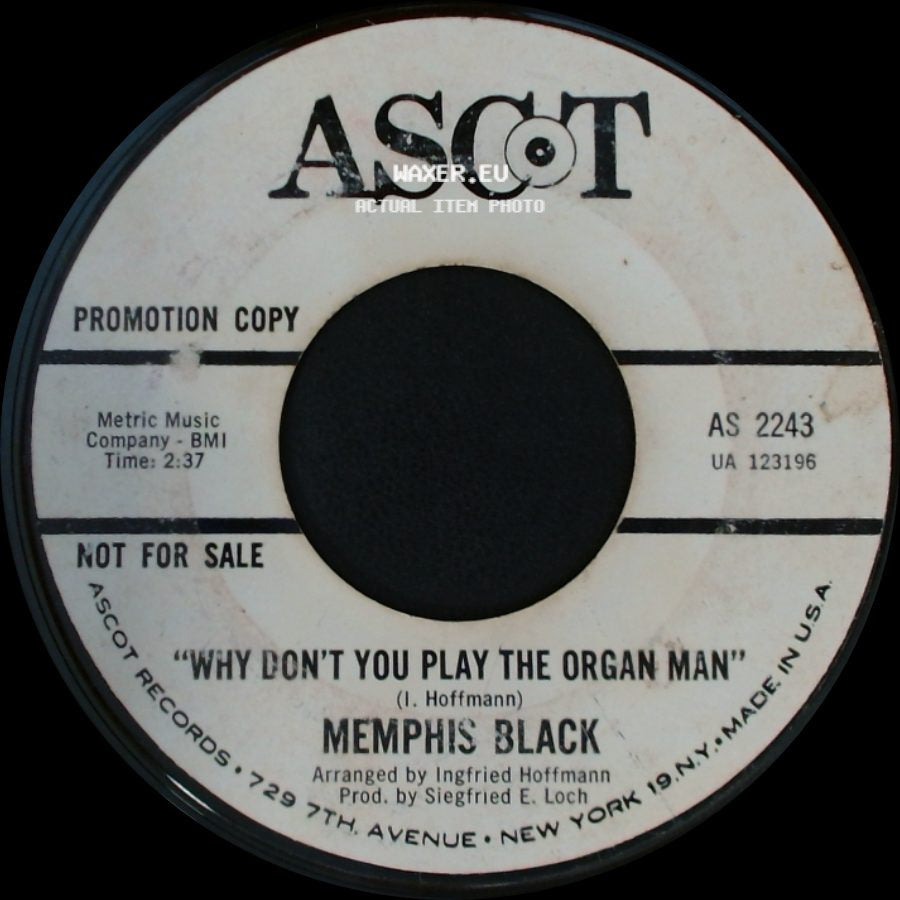 Memphis Black - Why Don't You Play The Organ Man / Hang 'em High side A
