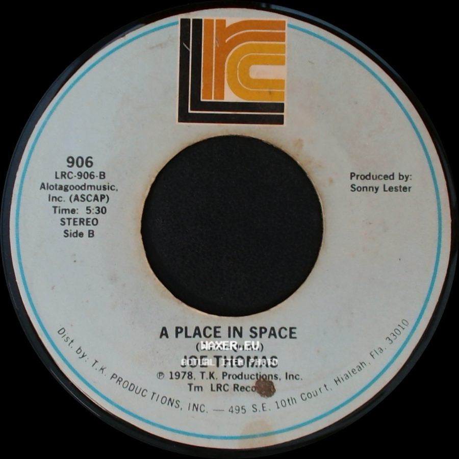 Joe Thomas - Plato's Retreat / A Place In Space side B