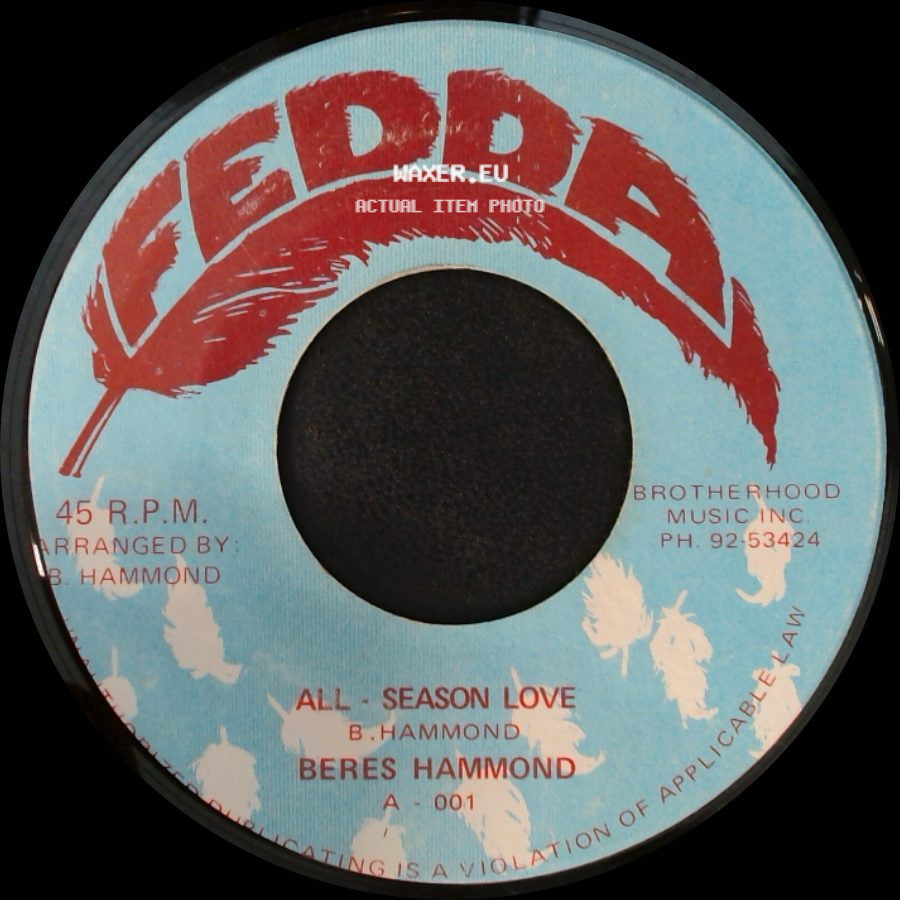 Beres Hammond - All Season Love (Instrumental) / All - Season Love side B