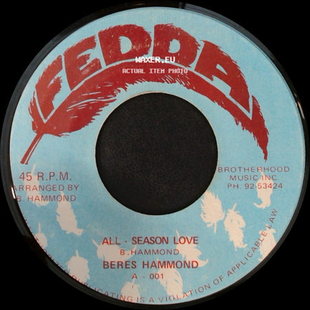 Beres Hammond - All Season Love (Instrumental) / All - Season Love side B