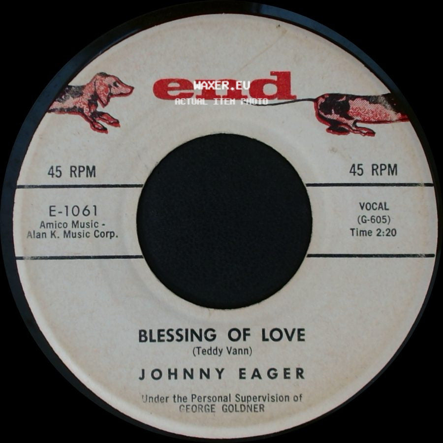 Johnny Eager - I Understand / Blessing Of Love side B