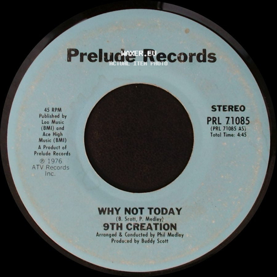 9Th Creation - Come Back Home / Why Not Today side B