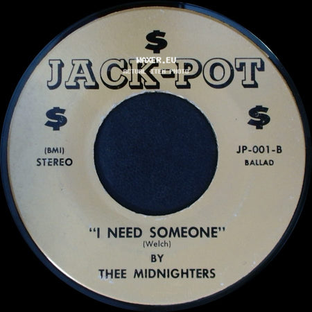Thee Midnighters - I Need Someone / I Need Someone side A