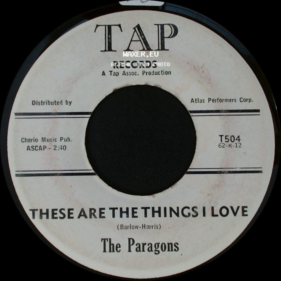 The Paragons - These Are The Things I Love / If You Love Me side A