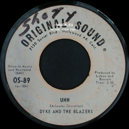 Dyke And The Blazers - Let A Woman Be A Woman - Let A Man Be A Man / Uhh side B