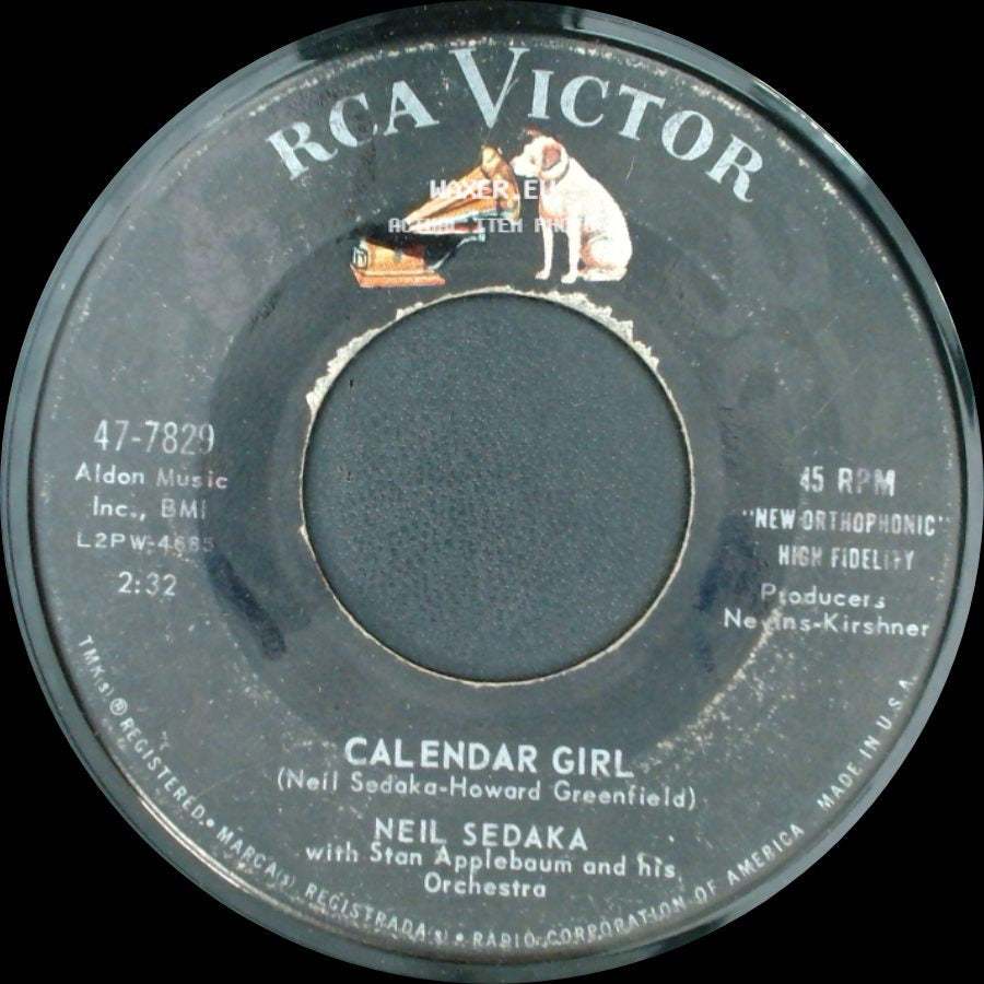 Neil Sedaka - Calendar Girl / The Same Old Fool side A