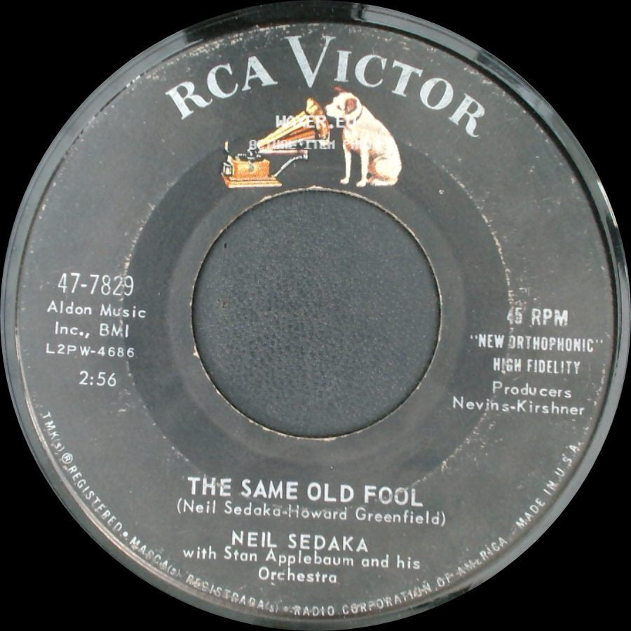 Neil Sedaka - Calendar Girl / The Same Old Fool side B