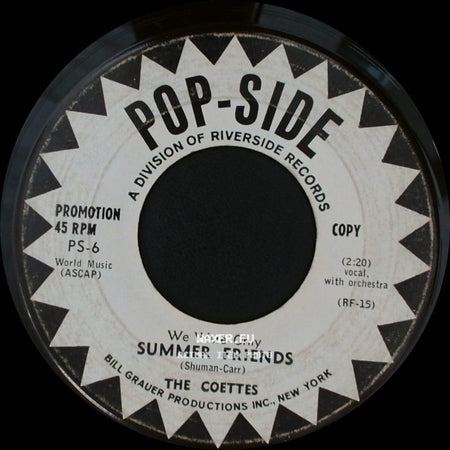 The Coettes - Bagdadstein / We Were Only Summer Friends side B