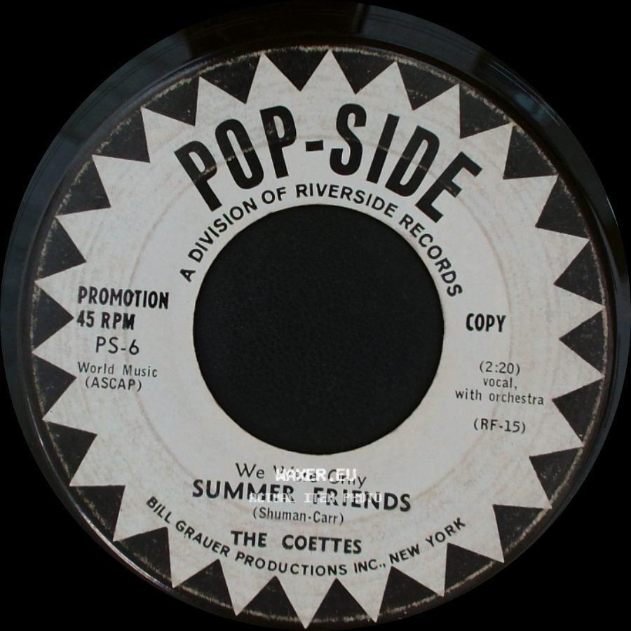The Coettes - Bagdadstein / We Were Only Summer Friends side B