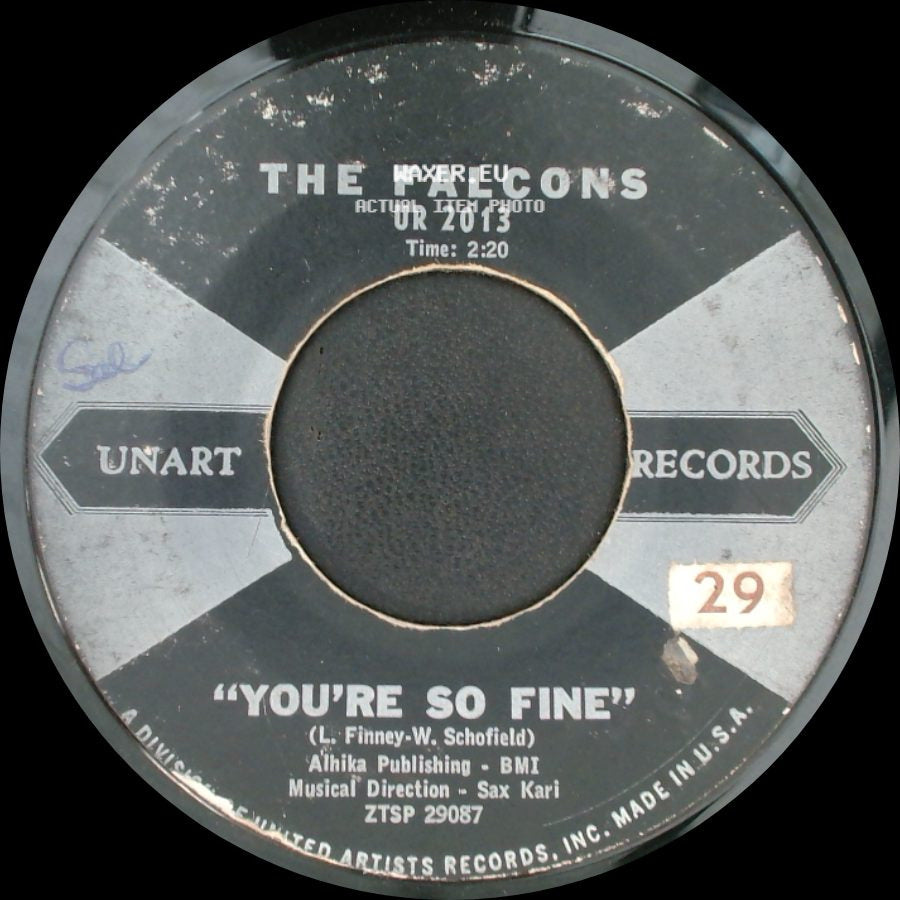 The Falcons - Goddess Of Angels / You're So Fine side B