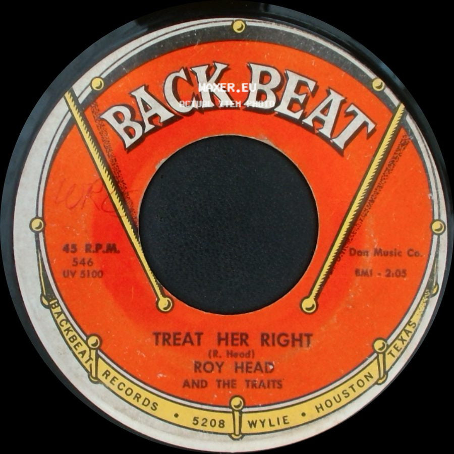 Roy Head And The Traits - Treat Her Right / So Long, My Love (Ft. Montibano) side A