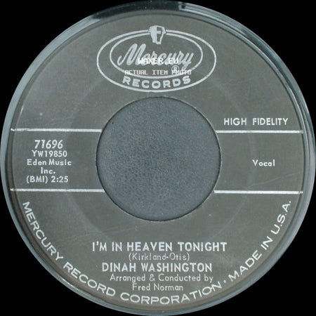 Dinah Washington - Love Walked In / I'm In Heaven Tonight side B