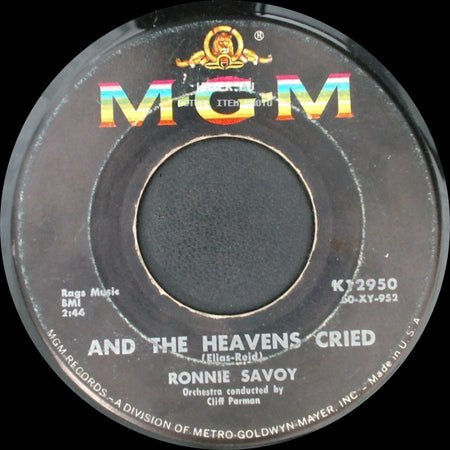 Ronnie Savoy - The Big Chain / And The Heavens Cried side B