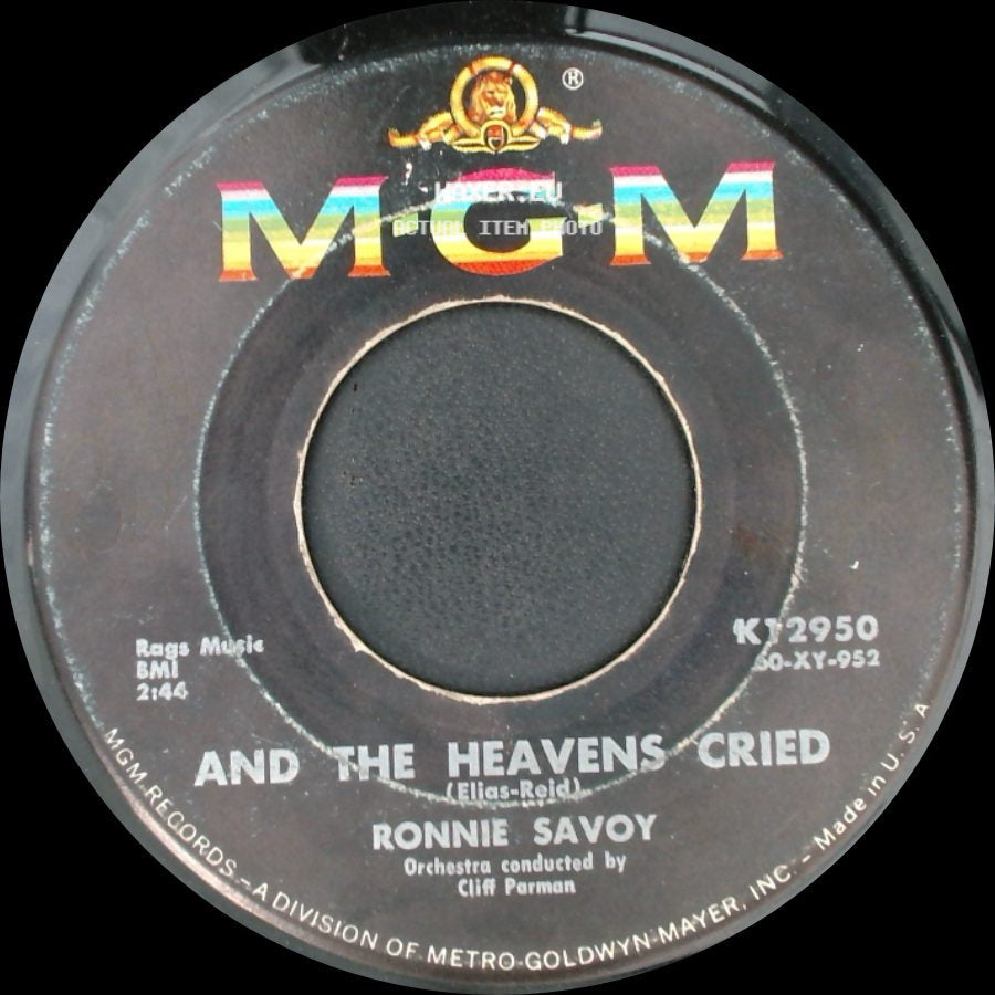 Ronnie Savoy - The Big Chain / And The Heavens Cried side B
