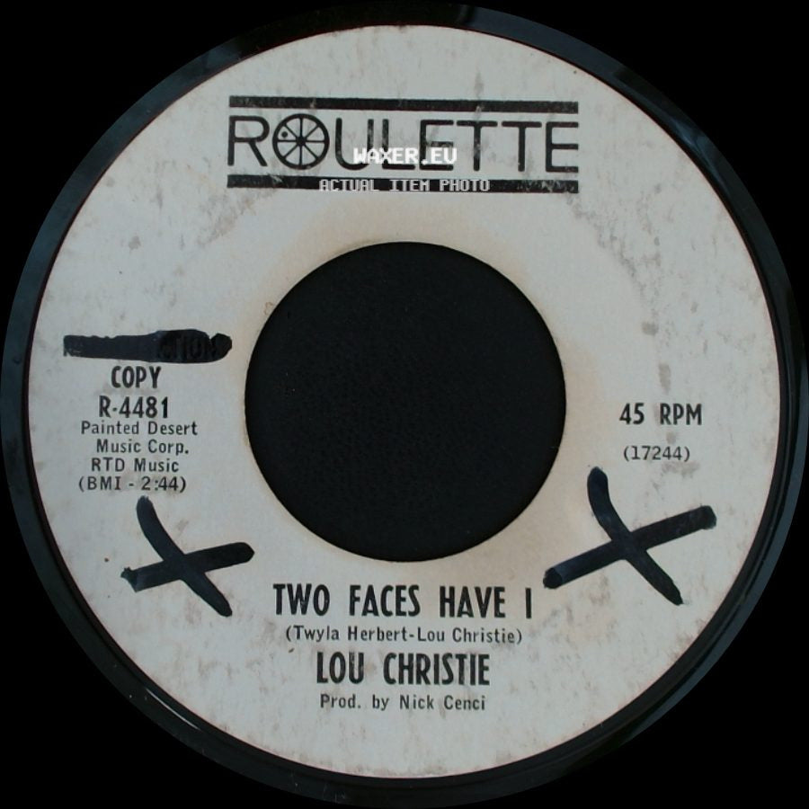 Lou Christie - Two Faces Have I / All That Glitters Isn't Gold side A