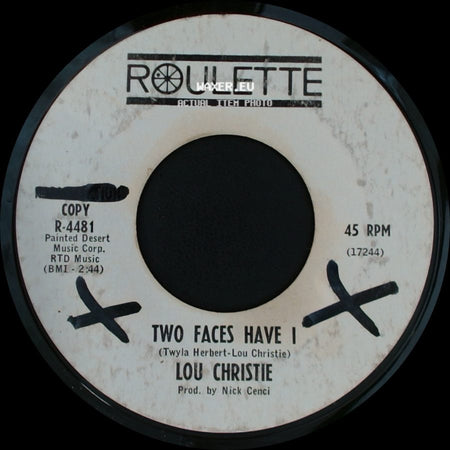 Lou Christie - Two Faces Have I / All That Glitters Isn't Gold side A