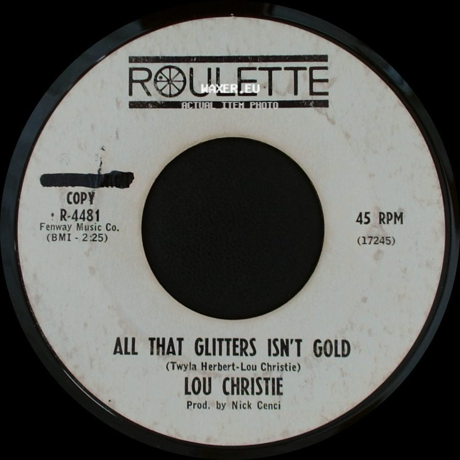 Lou Christie - Two Faces Have I / All That Glitters Isn't Gold side B