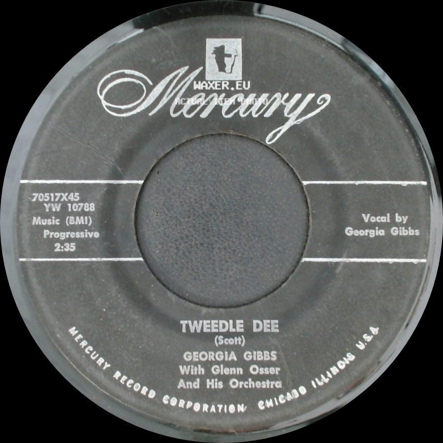 Georgia Gibbs - You're Wrong, All Wrong / Tweedle Dee side B