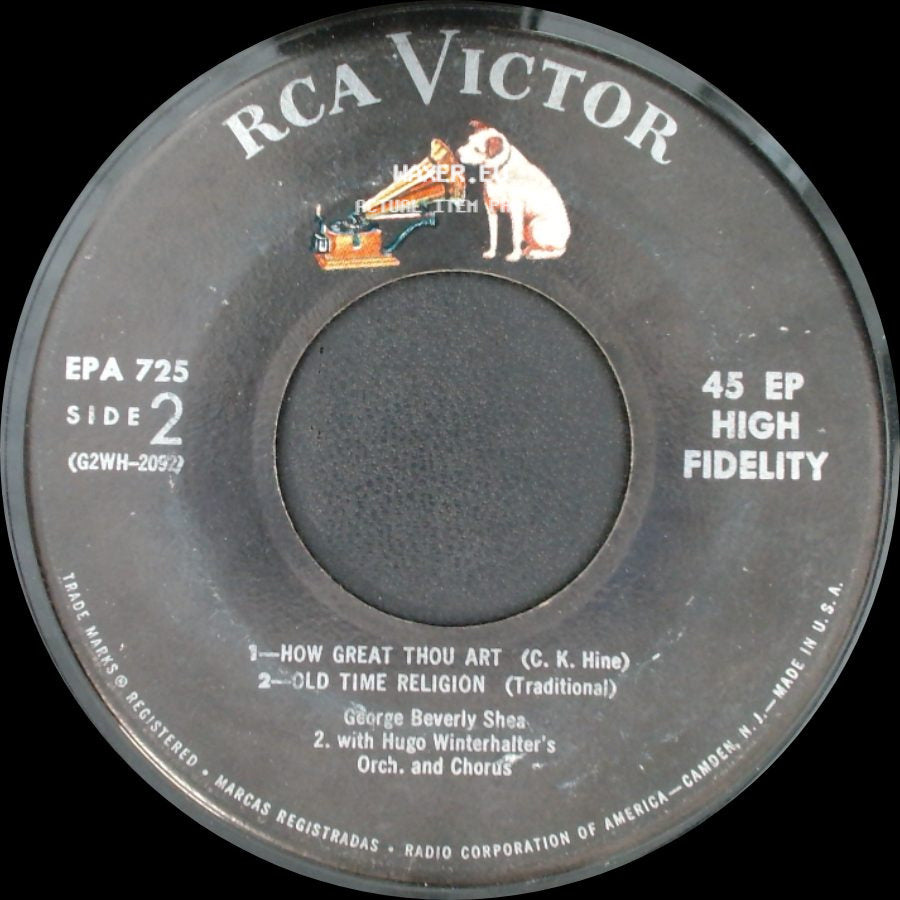 George Beverly Shea - In The Garden / Sweet Little Jesus Boy / Unknown Title B side B