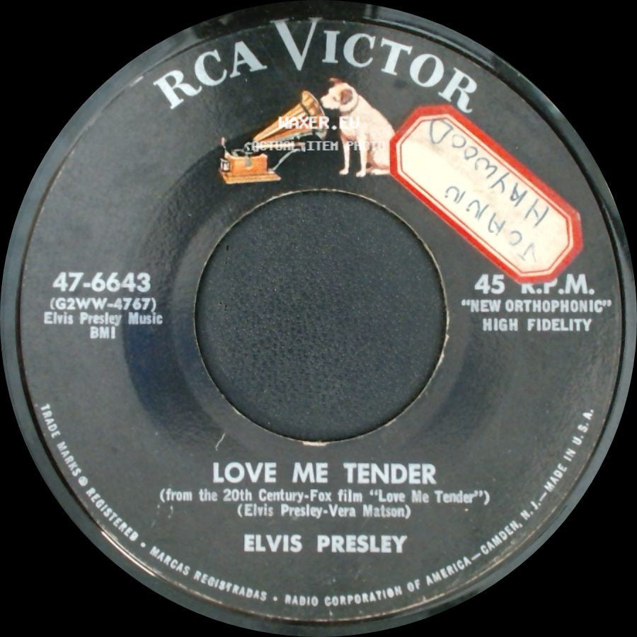 Elvis Presley - Love Me Tender / Anyway You Want Me side A