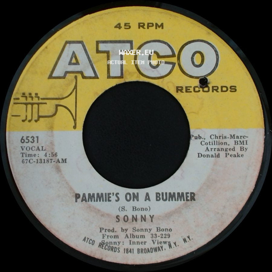 Sonny - My Best Friend's Girl Is Out Of Sight / Pammie's On A Bummer side B