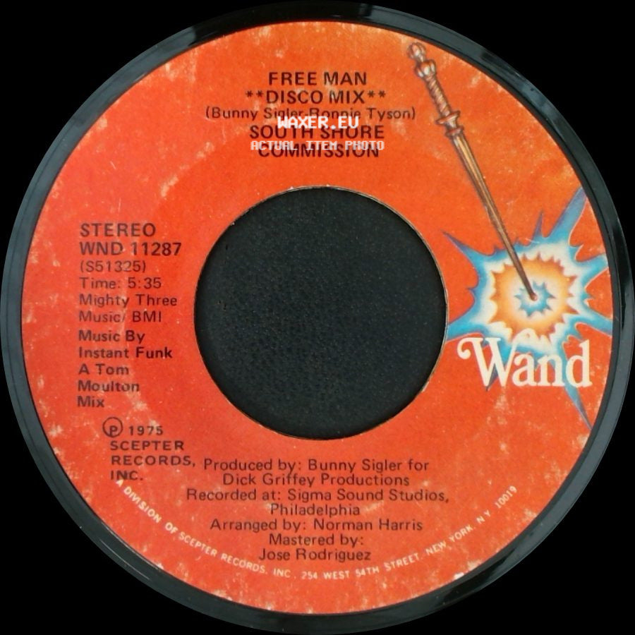 South Shore Commission - Free Man **Disco Mix** / Free Man side A