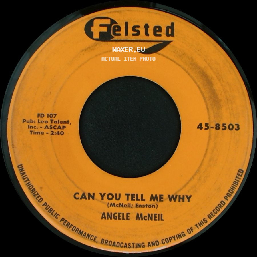 Angele Mcneil - Please Daddy / Can You Tell Me Why side B