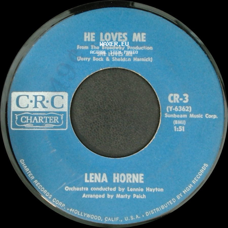 Lena Horne - He Loves Me / Why Was I Born side A