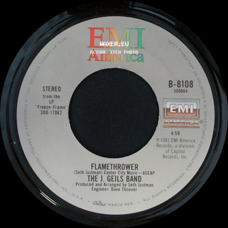 The J. Geils Band - Freeze-Frame / Flamethrower side B