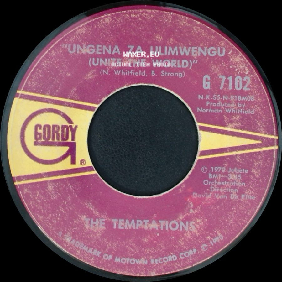 The Temptations - Hum Along And Dance / Ungena Za Ulimwengu (Unite The World) side B