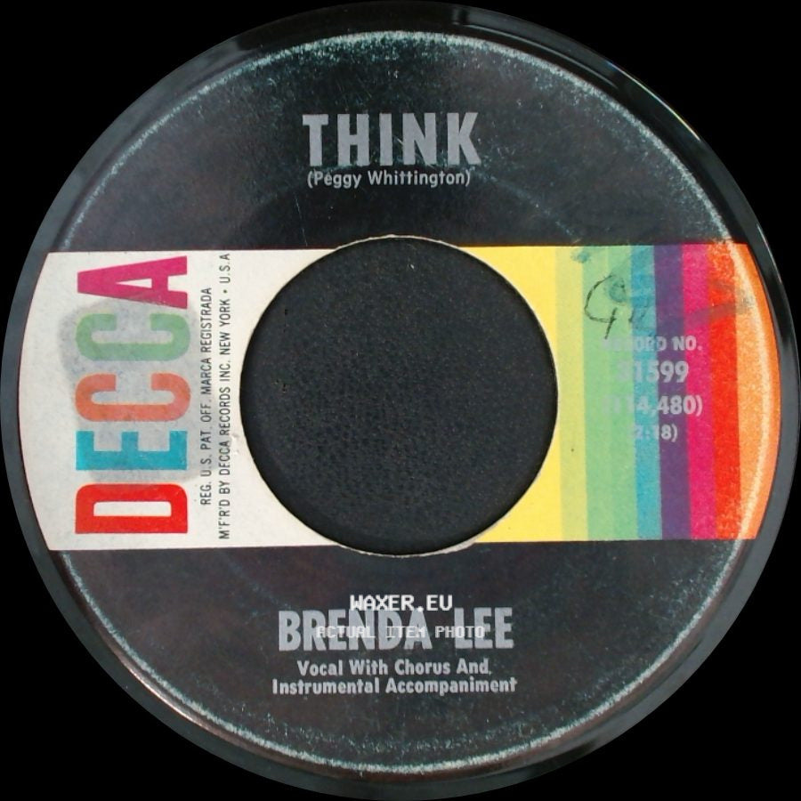 Brenda Lee - The Waiting Game / Think side B