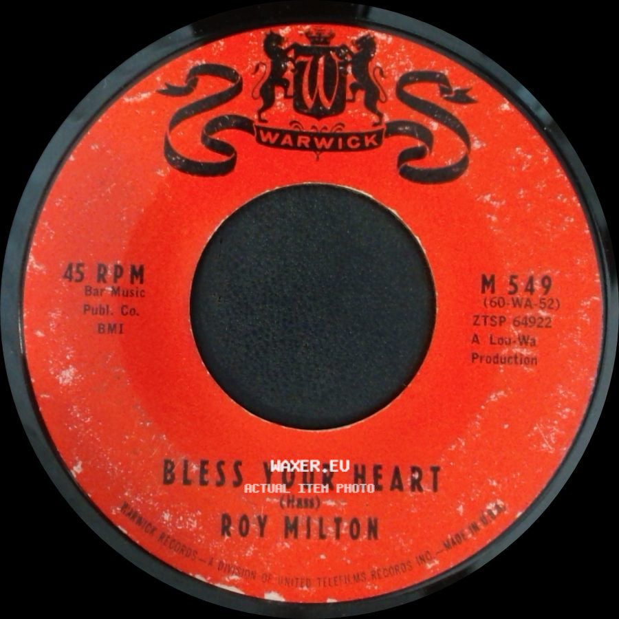 Roy Milton - Bless Your Heart / Early In The Morning side A