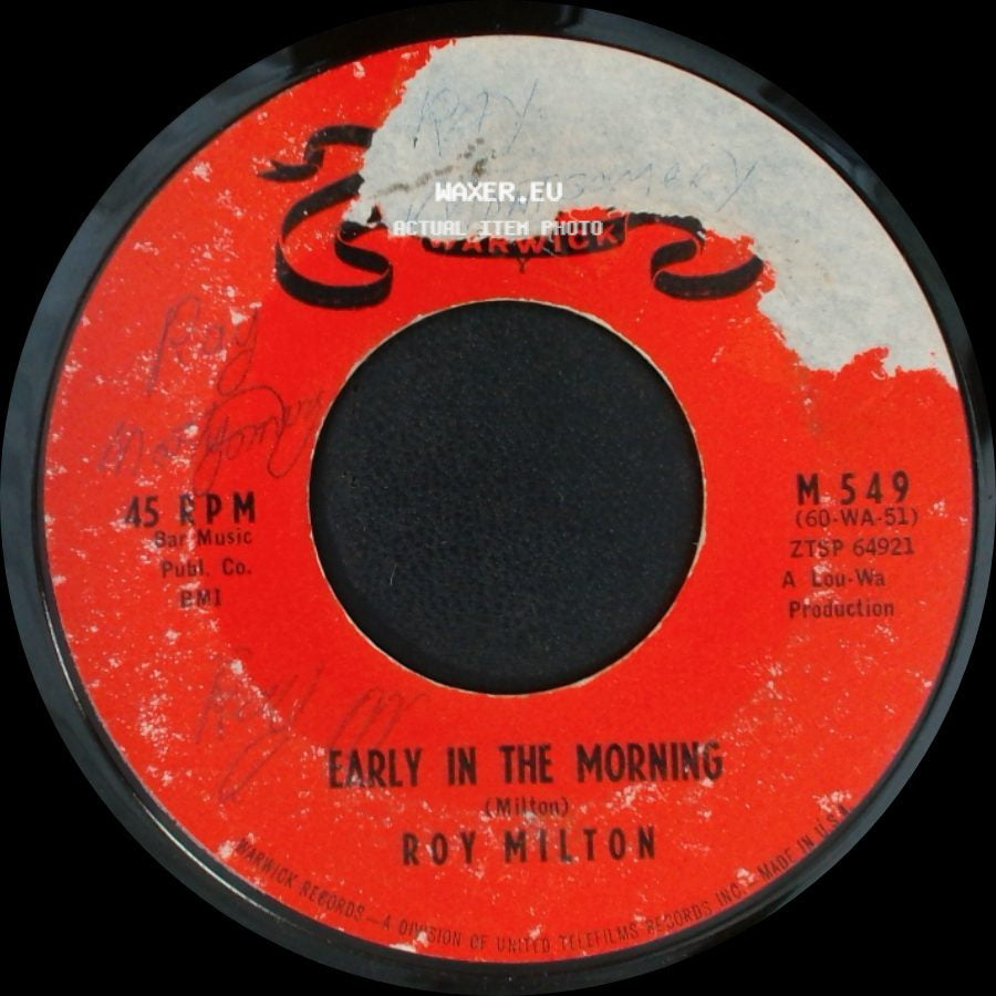 Roy Milton - Bless Your Heart / Early In The Morning side B