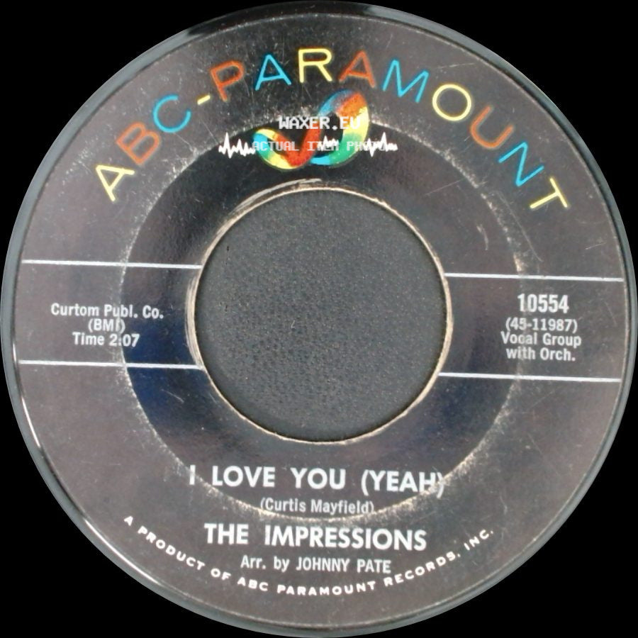 The Impressions - Keep On Pushing / I Love You (Yeah) side B