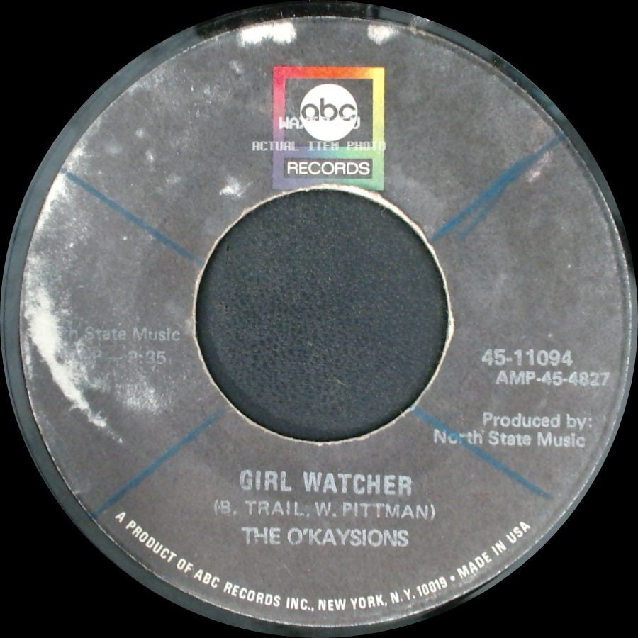The O'kaysions - Girl Watcher / Deal Me In side A