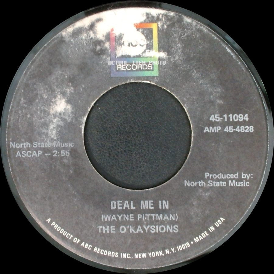 The O'kaysions - Girl Watcher / Deal Me In side B