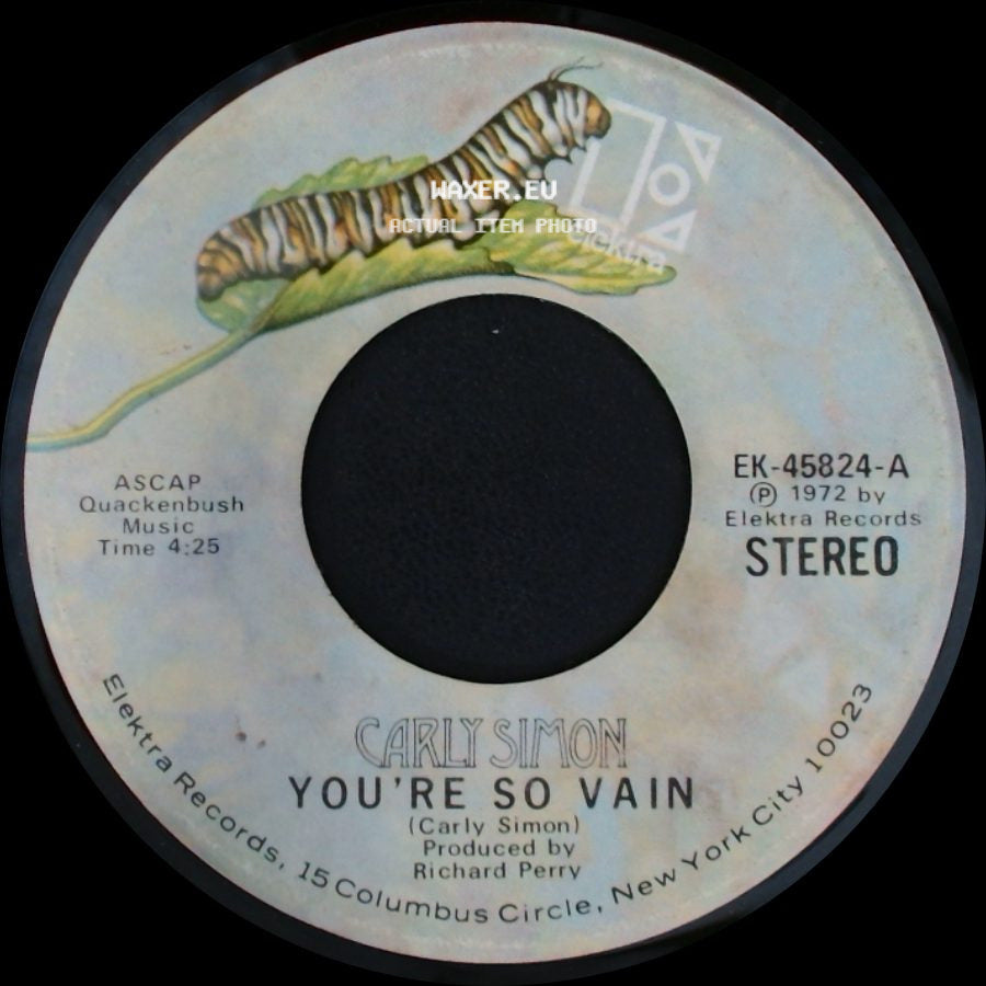 Carly Simon - You're So Vain / His Friends Are More Than Fond Of Robin side A
