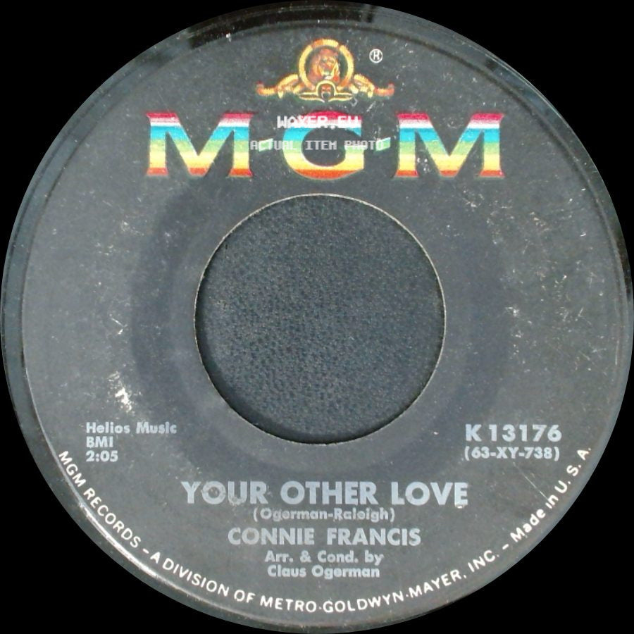 Connie Francis - Whatever Happened To Rosemarie / Your Other Love side B