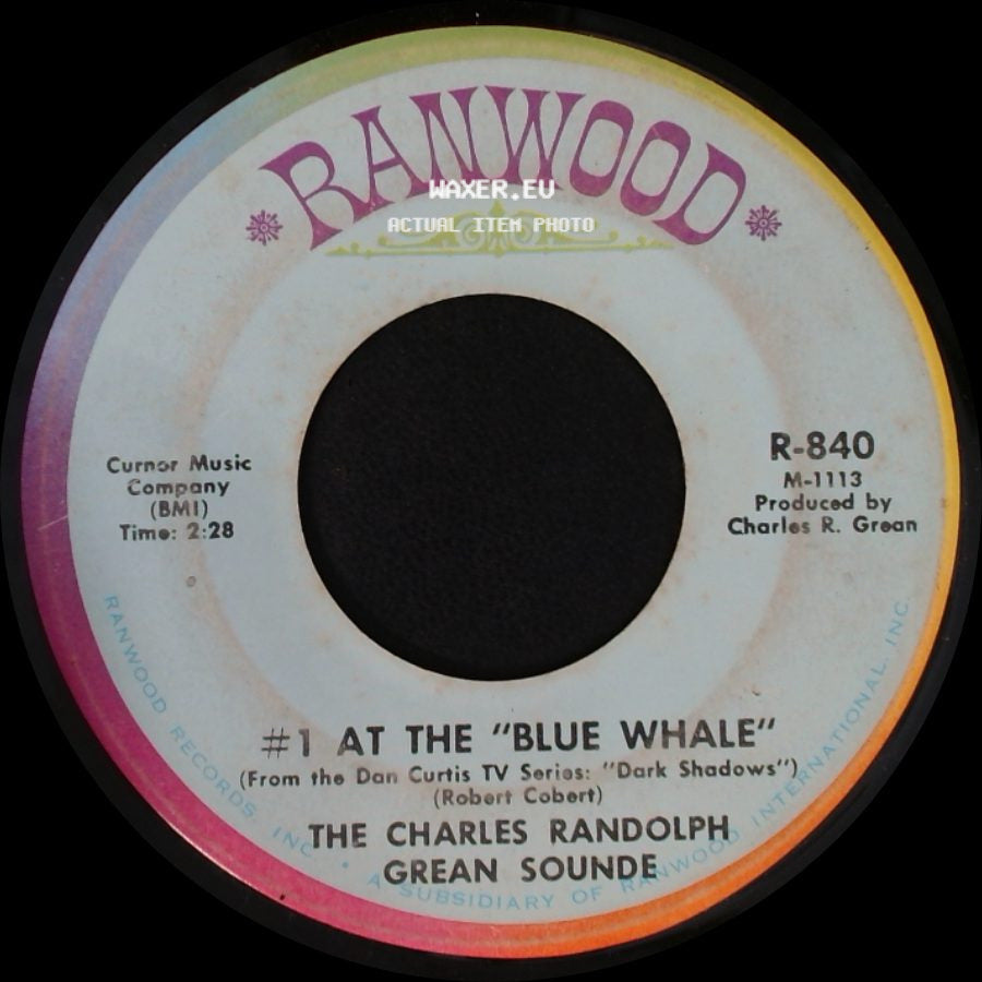 The Charles Randolph Grean Sounde - #1 At The "Blue Whale" / Quentin's Theme side A