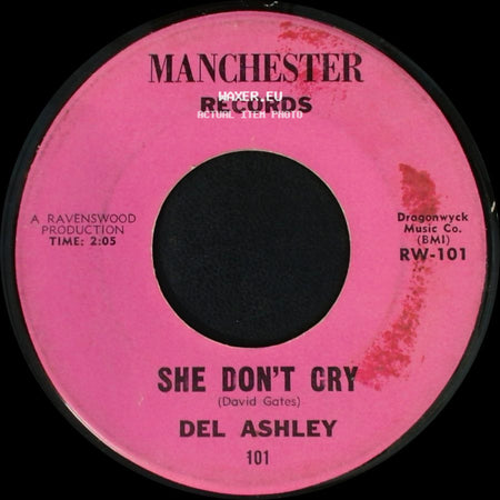 Del Ashley - She Don't Cry / There's A Heaven side A