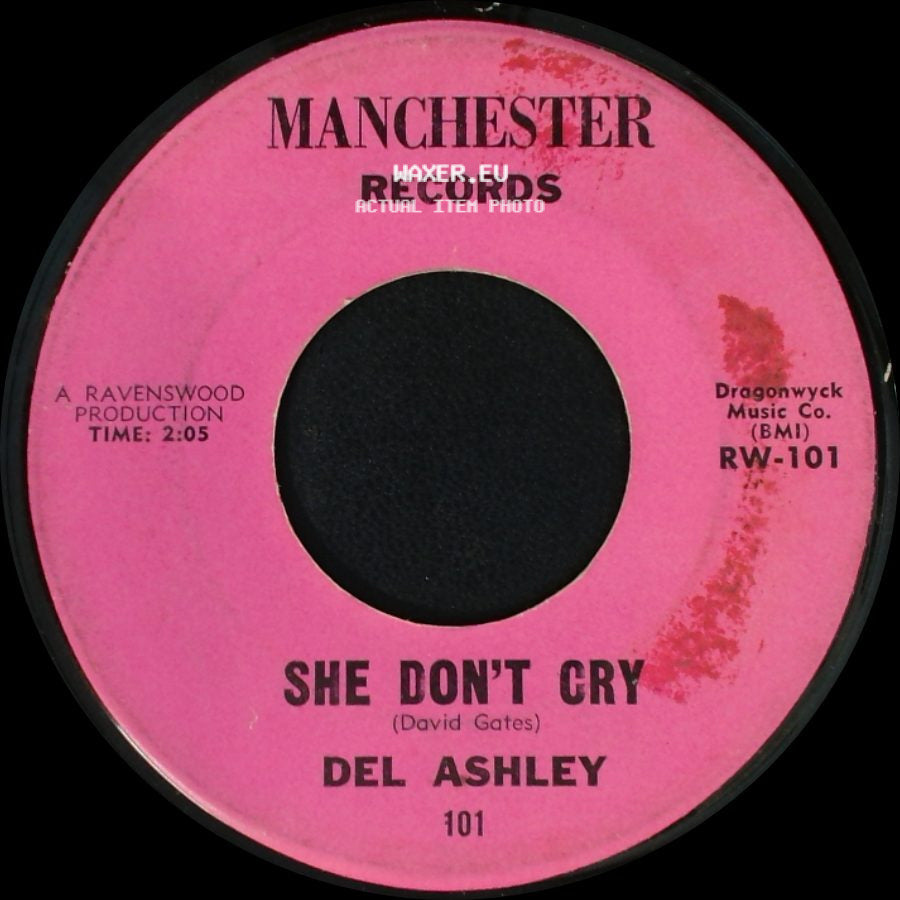 Del Ashley - She Don't Cry / There's A Heaven side A