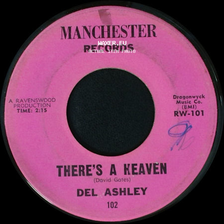 Del Ashley - She Don't Cry / There's A Heaven side B