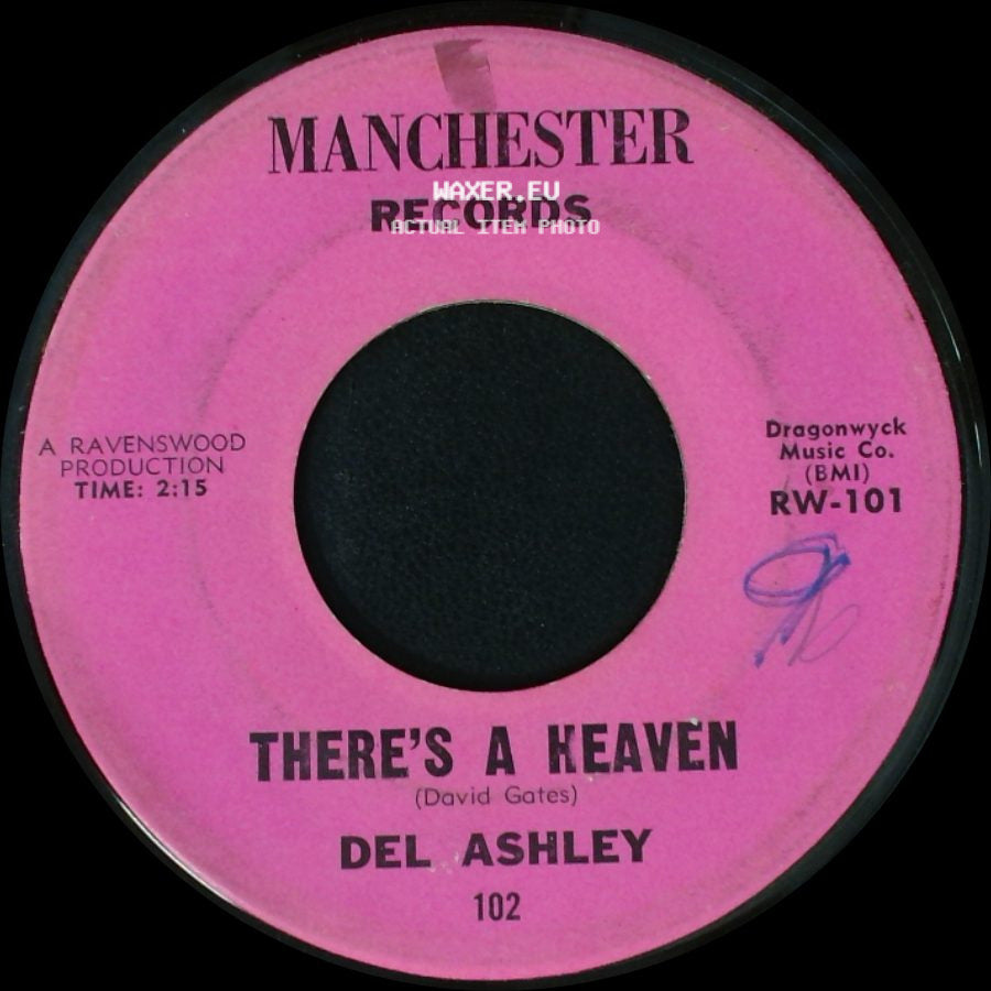 Del Ashley - She Don't Cry / There's A Heaven side B