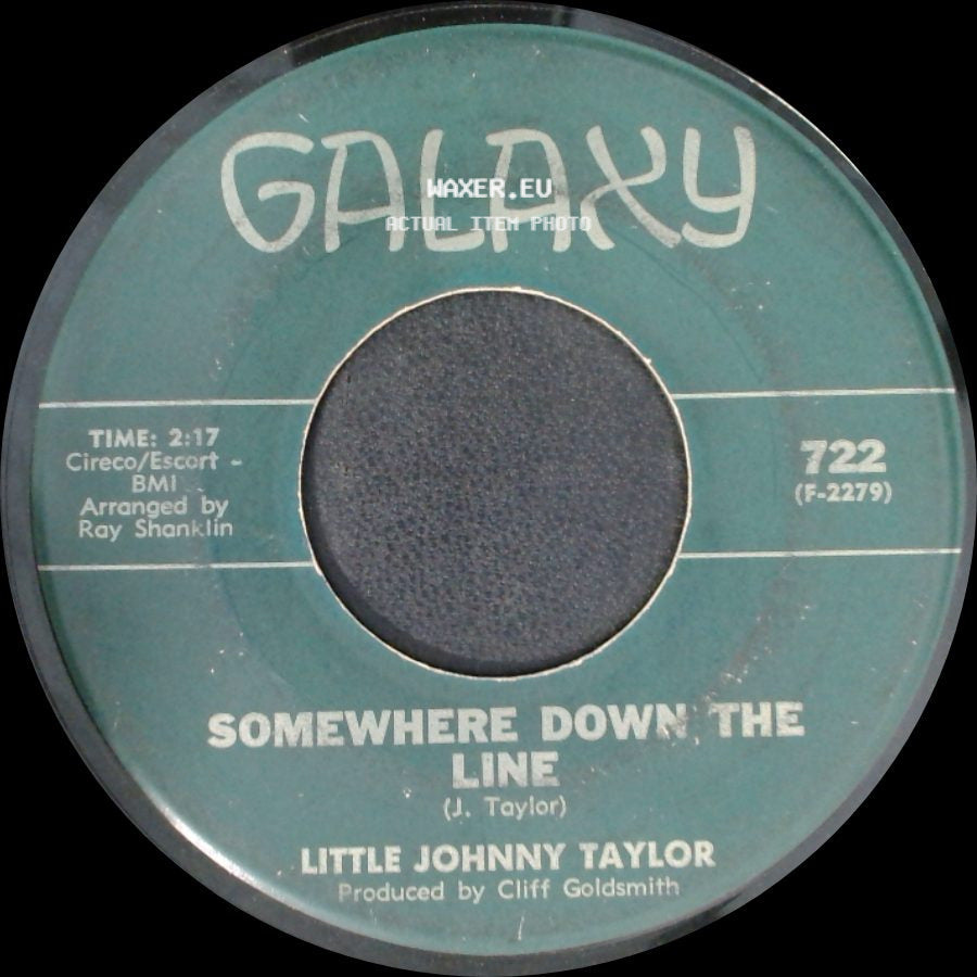 Little Johnny Taylor - Part Time Love / Somewhere Down The Line side B