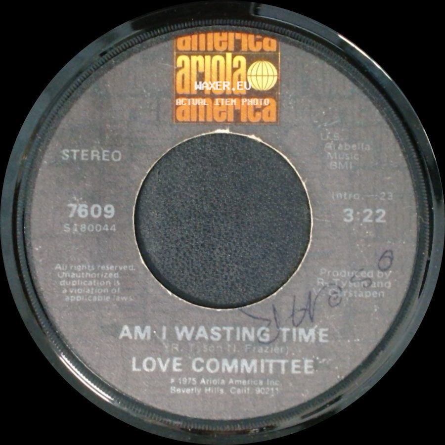 Love Committee - Heaven Only Knows / Am I Wasting Time side B