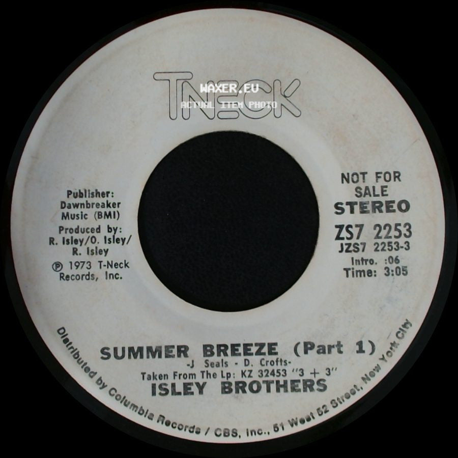 Isley Brothers - Summer Breeze (Part 1) / Summer Breeze (Part 1) side B